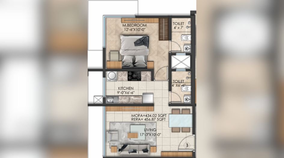 Emperia-Legacy-1BHK-457-unit-plan